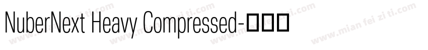 NuberNext Heavy Compressed字体转换